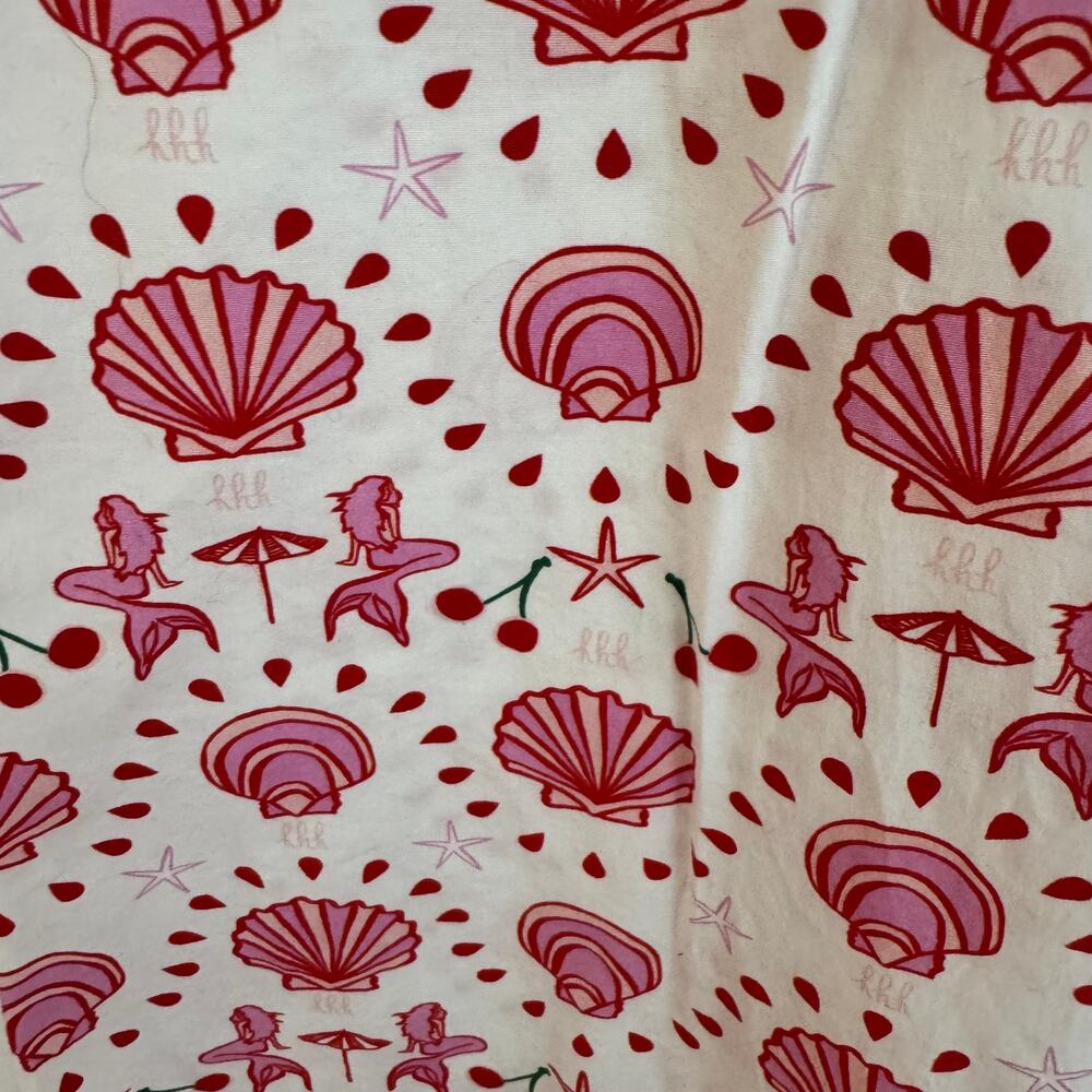 Pink Shell-Print Off-Shoulder Mini Dress - Picture 2 of 5